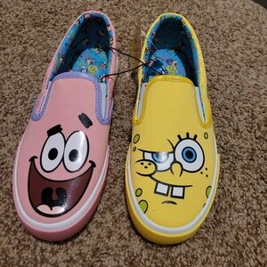 Nickelodeon SpongeBob Women's Slip-On Canvas Sneakers